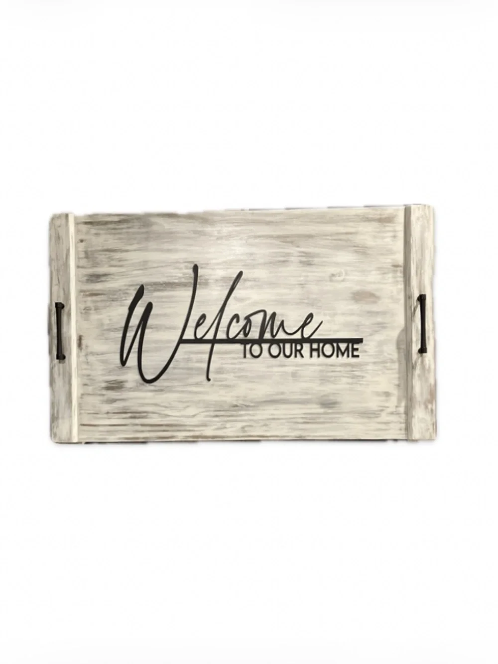 Sign “Welcome To Our Home” Metal Script - Picture 4 of 4